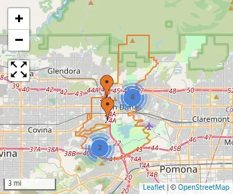 Area schools map